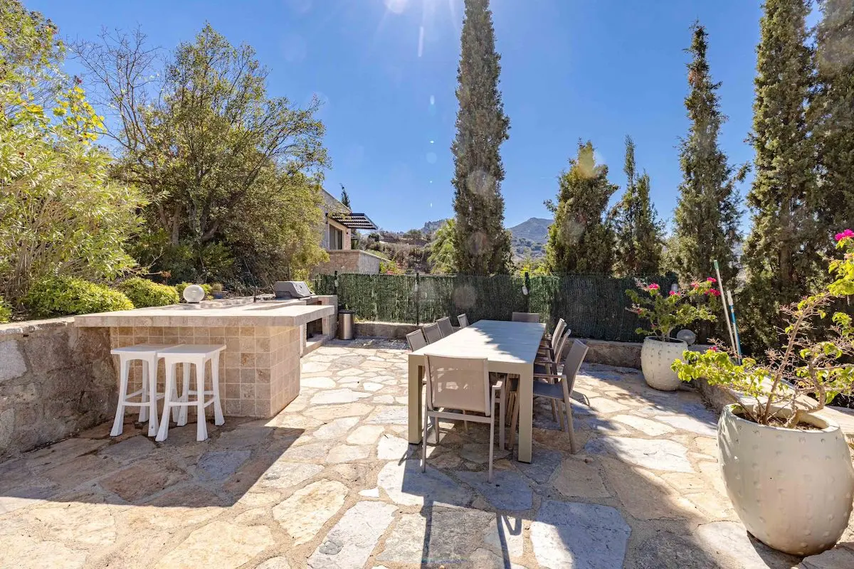 Mature garden